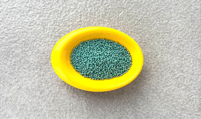 Preciosa Opaque Luster Turquoise Green Seed Beads