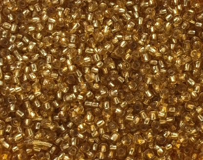Preciosa Silver Lined Light Topaz Seed Beads