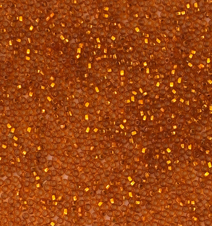 Preciosa Silver Lined Burnt Orange Seed Beads