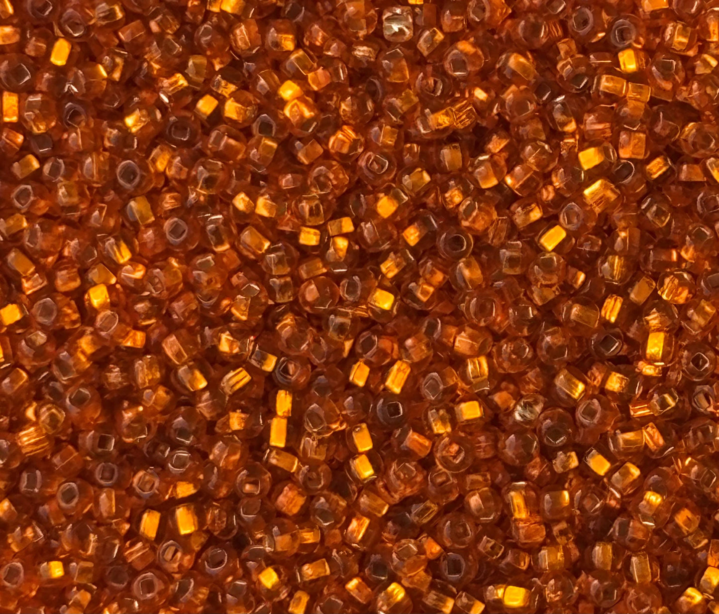 Preciosa Silver Lined Burnt Orange Seed Beads