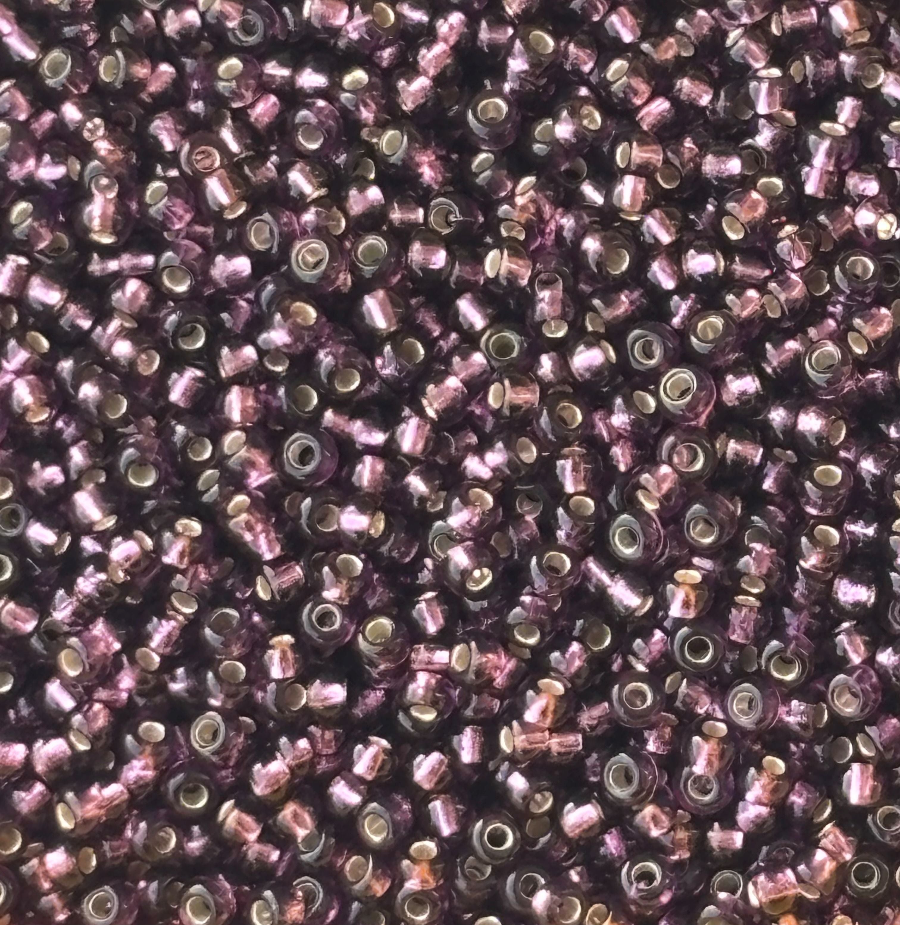 Preciosa Silver Lined Grape Seed Beads
