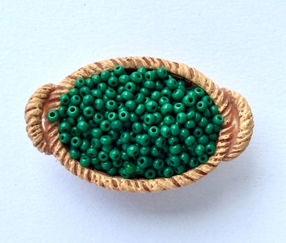 Forest Green Preciosa Seed Beads