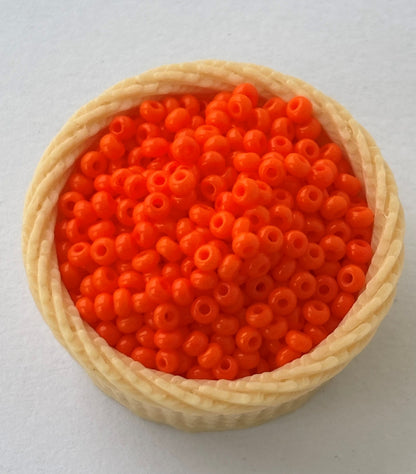 Bright Orange Preciosa Seed Beads