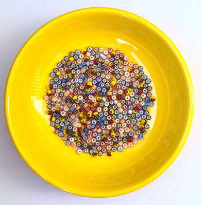 Colorful Mixed Pattern Striped Seed Beads