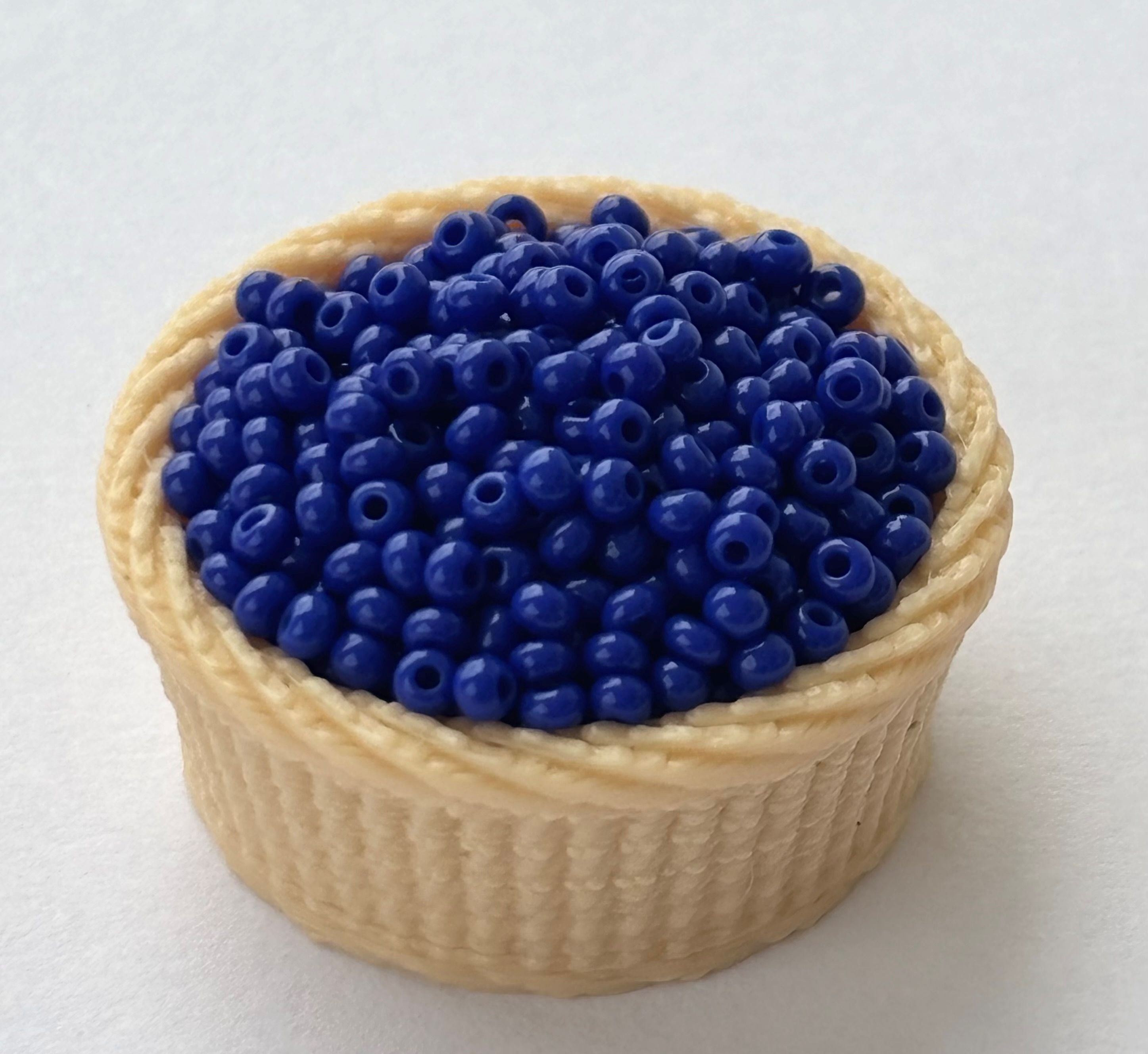 Sapphire Blue Preciosa Seed Beads