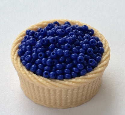 Sapphire Blue Preciosa Seed Beads