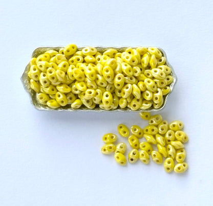 Yellow SuperDuo Glass Beads