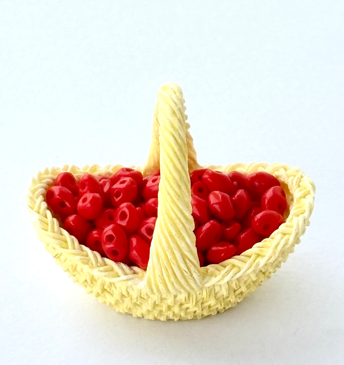 Bright Red SuperDuo Glass Beads