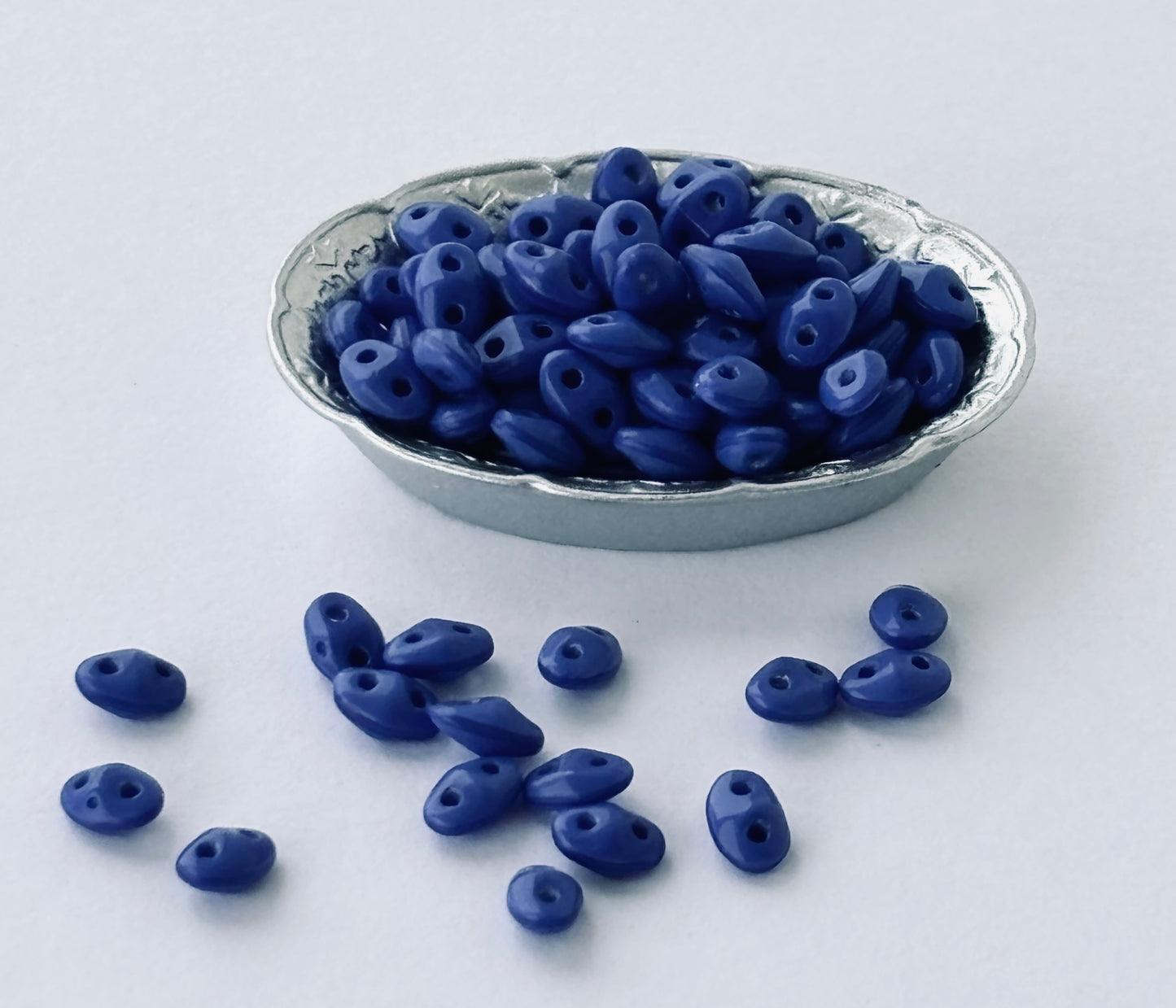 Periwinkle SuperDuo Glass Beads