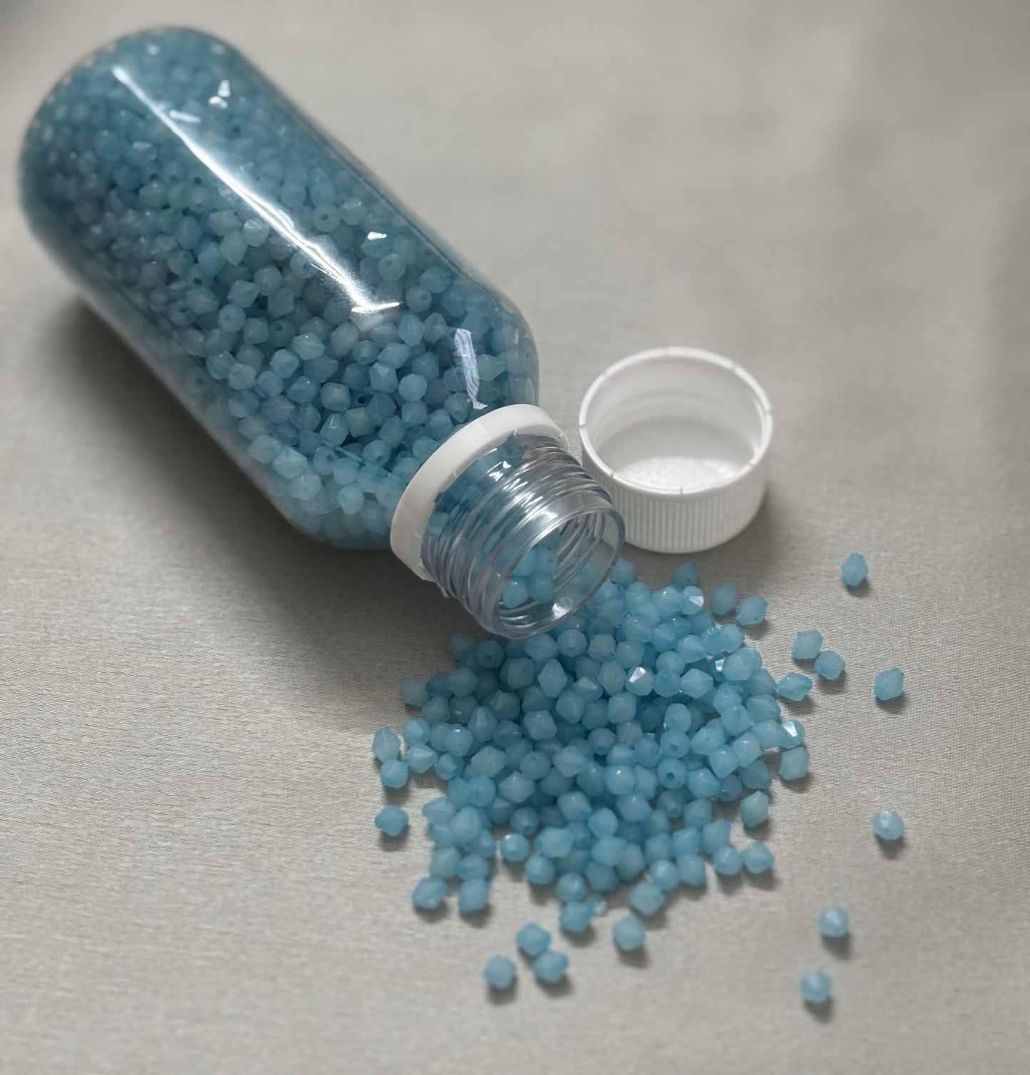 Blizzard Blue Bicone Beads