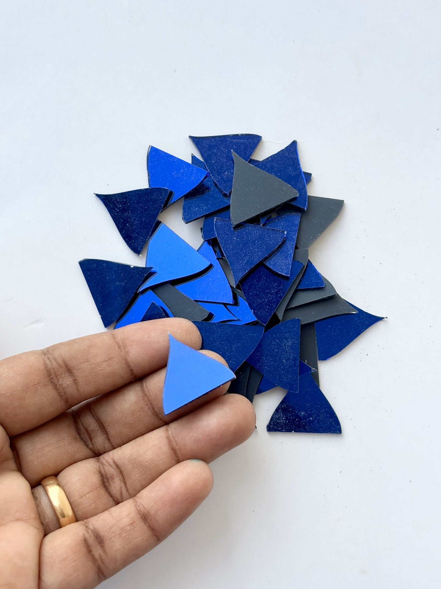Blue Fancy Shape - HD Cut Mirrors