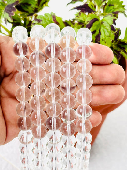 Clear Transparent 10MM Glass Beads