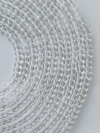 Clear Transparent 4MM Glass Beads