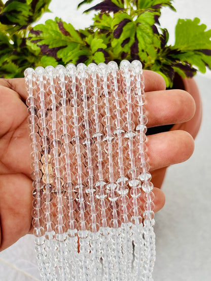 Clear Transparent 4MM Glass Beads