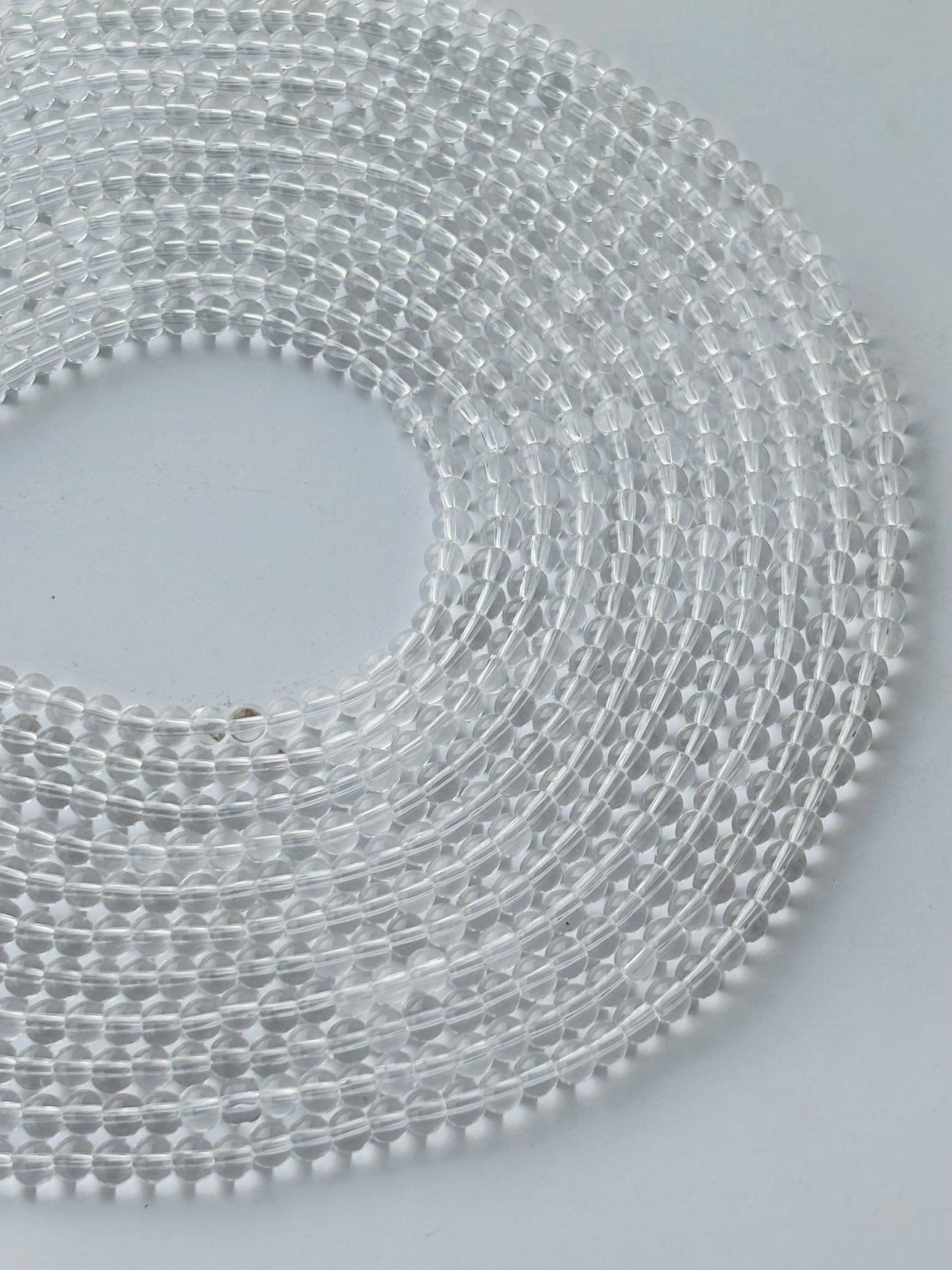 Clear Transparent 4MM Glass Beads