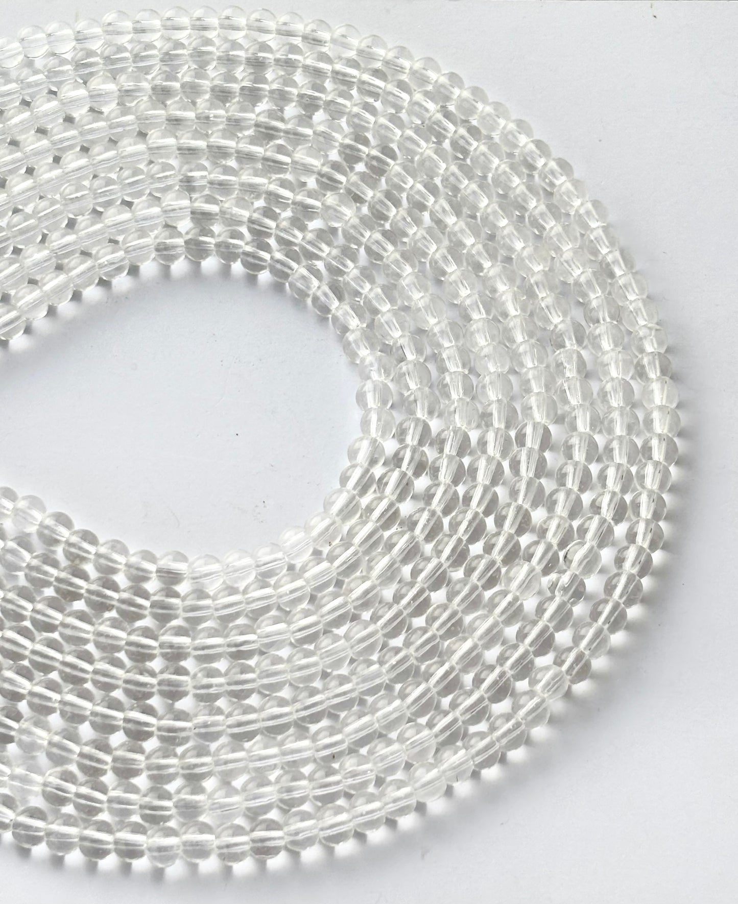 Clear Transparent 6MM Glass Beads