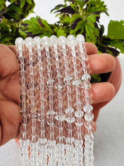 Clear Transparent 6MM Glass Beads