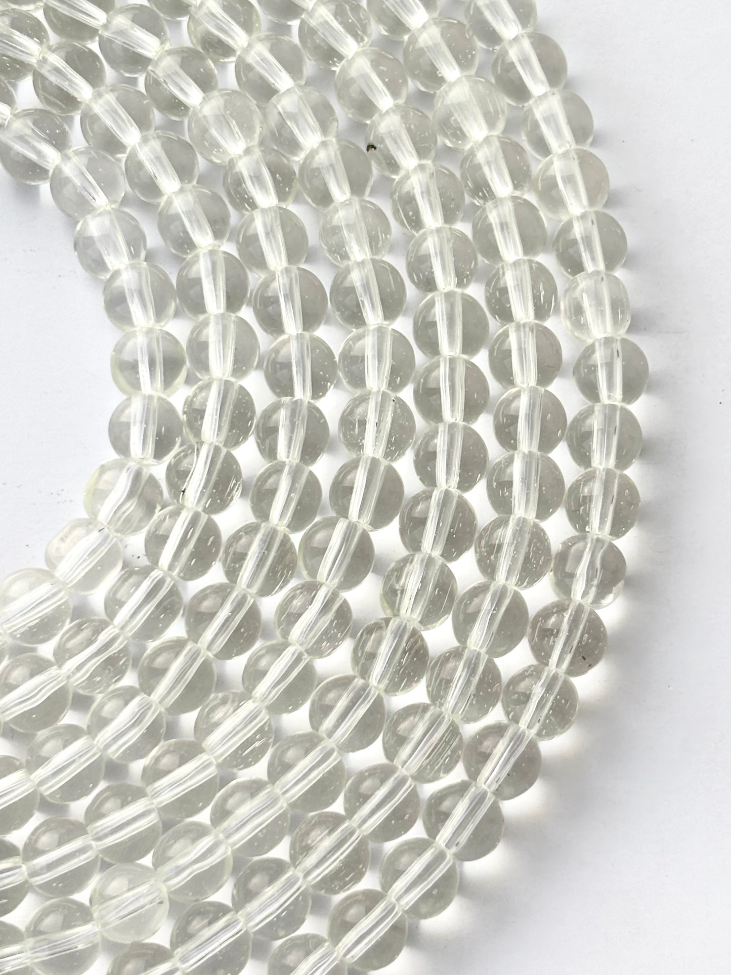 Clear Transparent 8MM Glass Beads