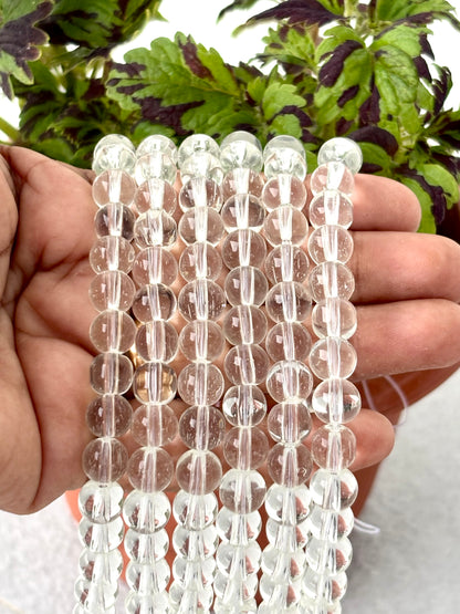 Clear Transparent 8MM Glass Beads
