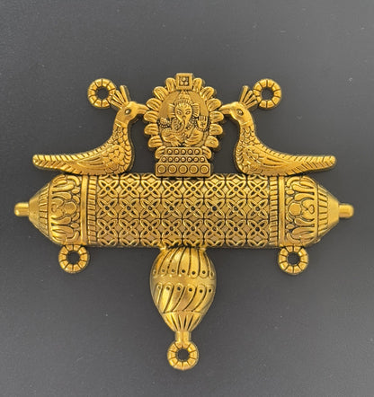 Lord Ganesha Pendant with Twin Peacocks