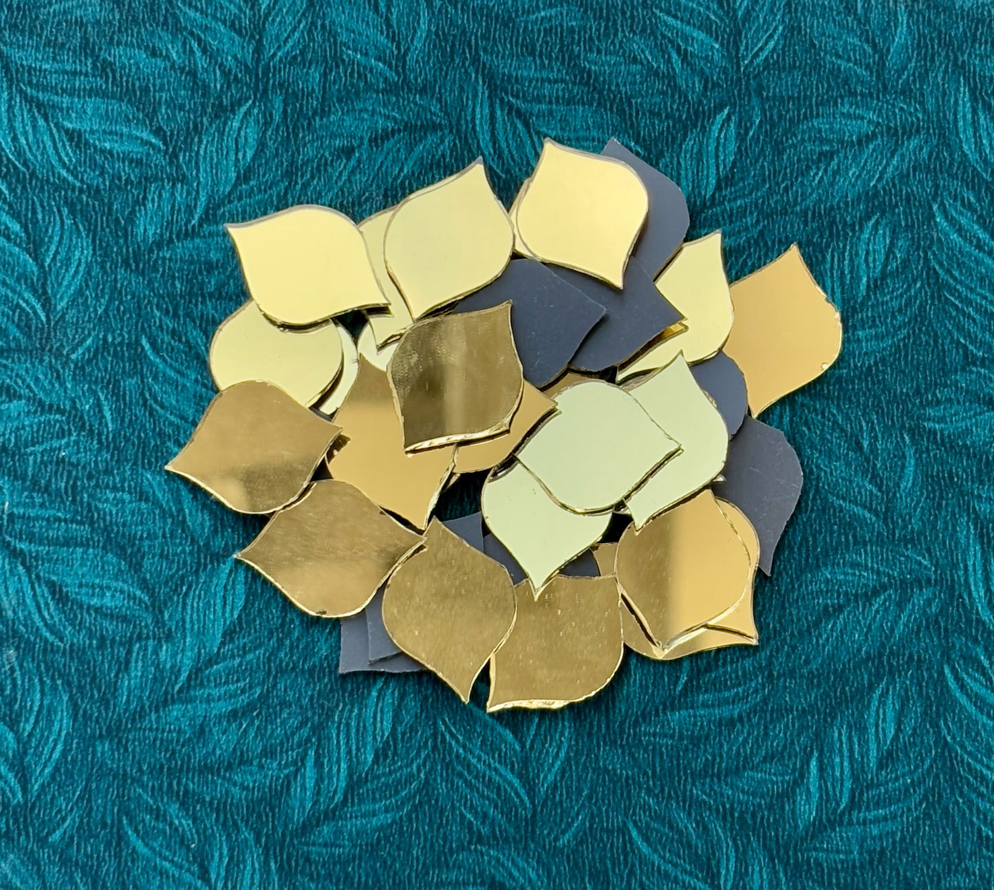 Gold Fancy Shape - S Cut Mirrors Large