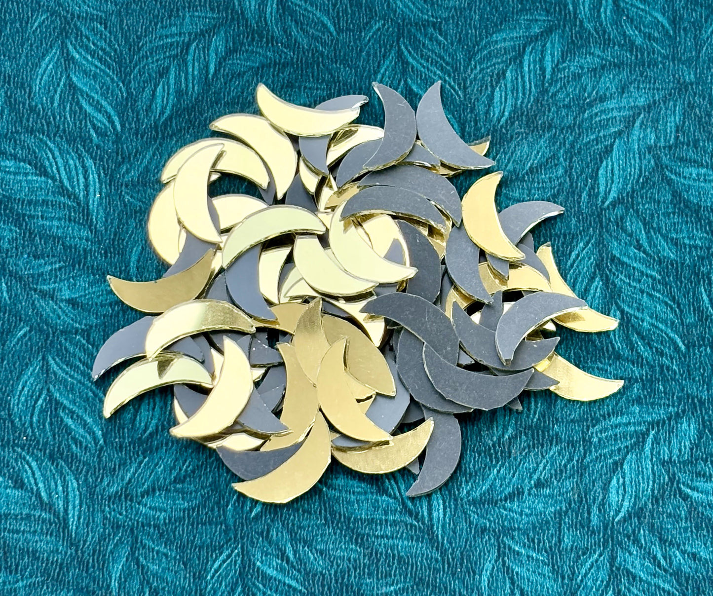 Gold Fancy Shape - Crescent Moon Cut Mirrors