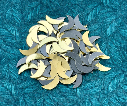 Gold Fancy Shape - Crescent Moon Cut Mirrors