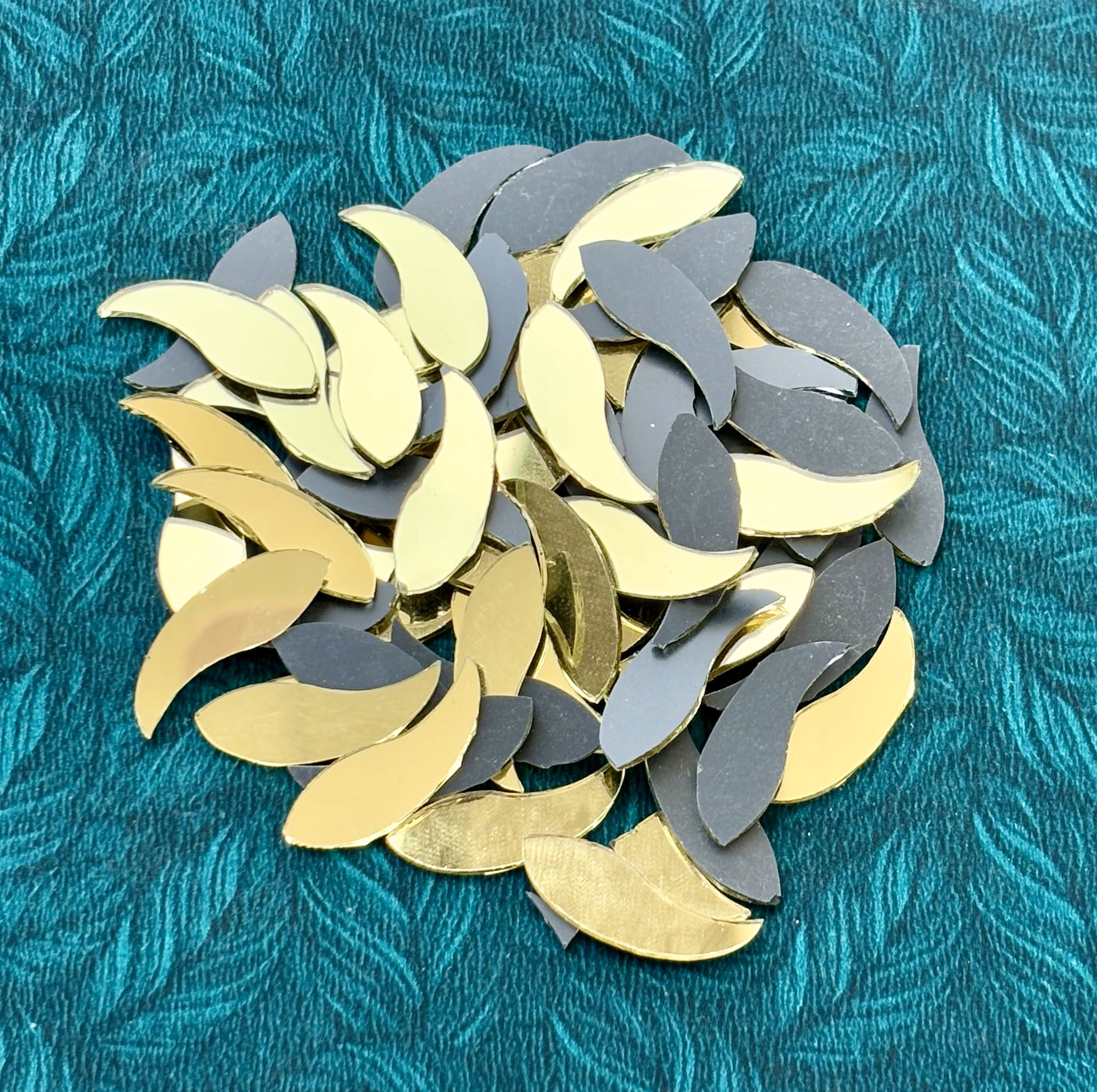 Gold Fancy Shape - Fish Cut Mirrors