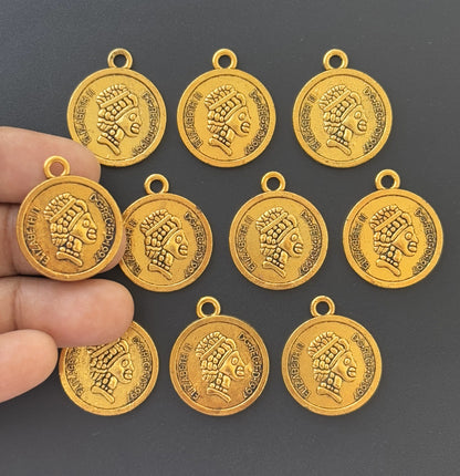 Queen Elizabeth Gold Coin Charms
