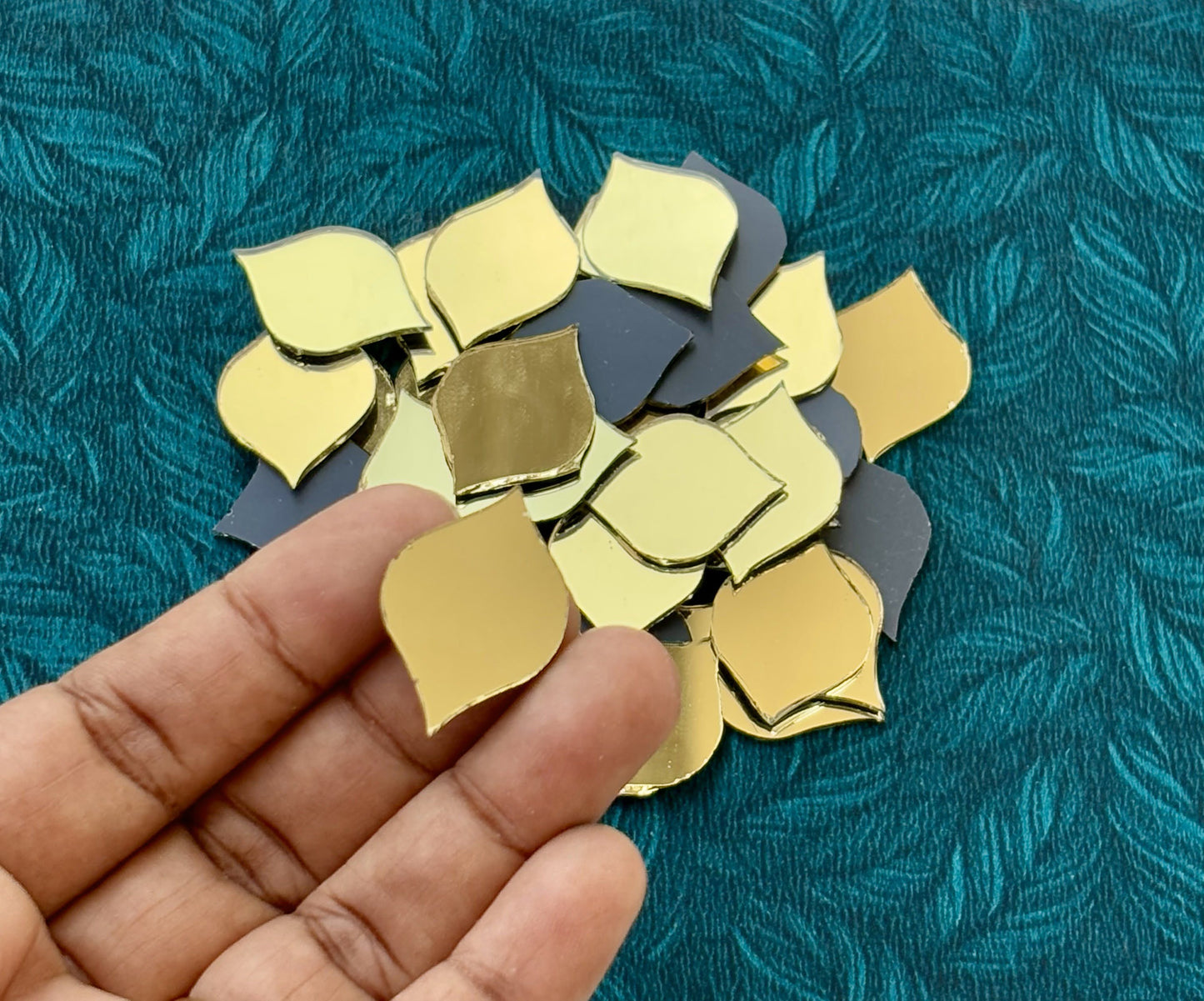 Gold Fancy Shape - S Cut Mirrors Large