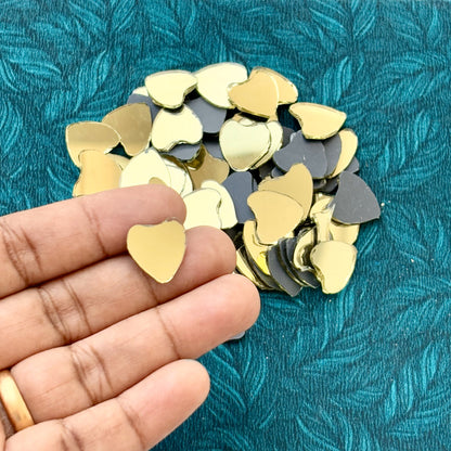 Gold Fancy Shape - Heart Cut Mirrors
