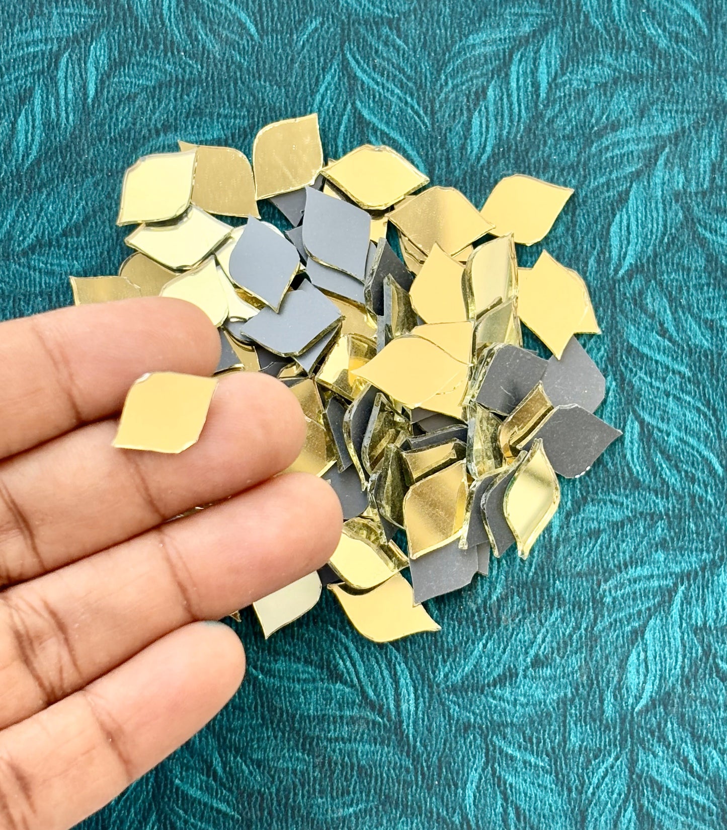 Gold Fancy Shape - S Cut Mirrors Small