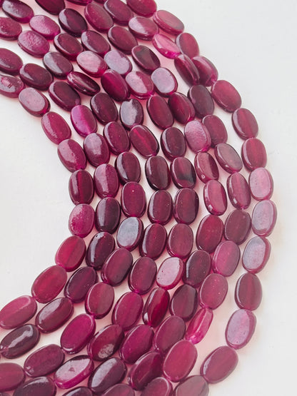 Grape Oval Flat Beads for Jewelry Making