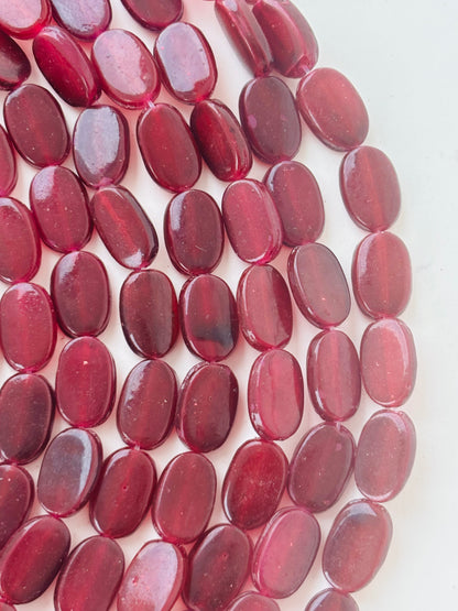 Grape Oval Flat Beads for Jewelry Making