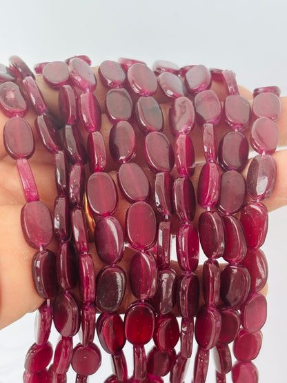 Grape Oval Flat Beads for Jewelry Making