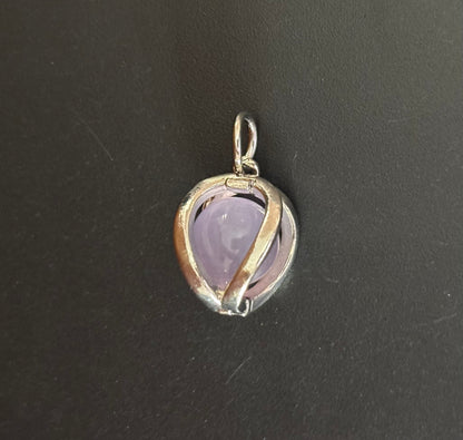 Tiny Amethyst Teardrop Pendant