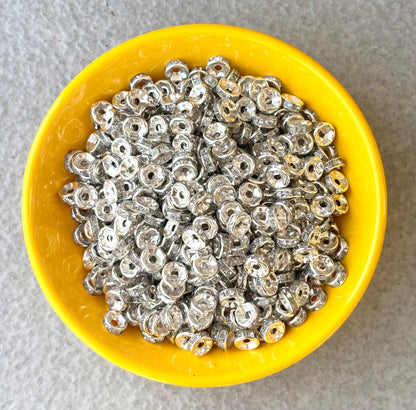 Sparkling Rhinestone Spacer Beads