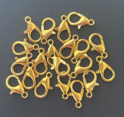 Gold Lobster Clasps - Jewelry Making Fasteners And Closures