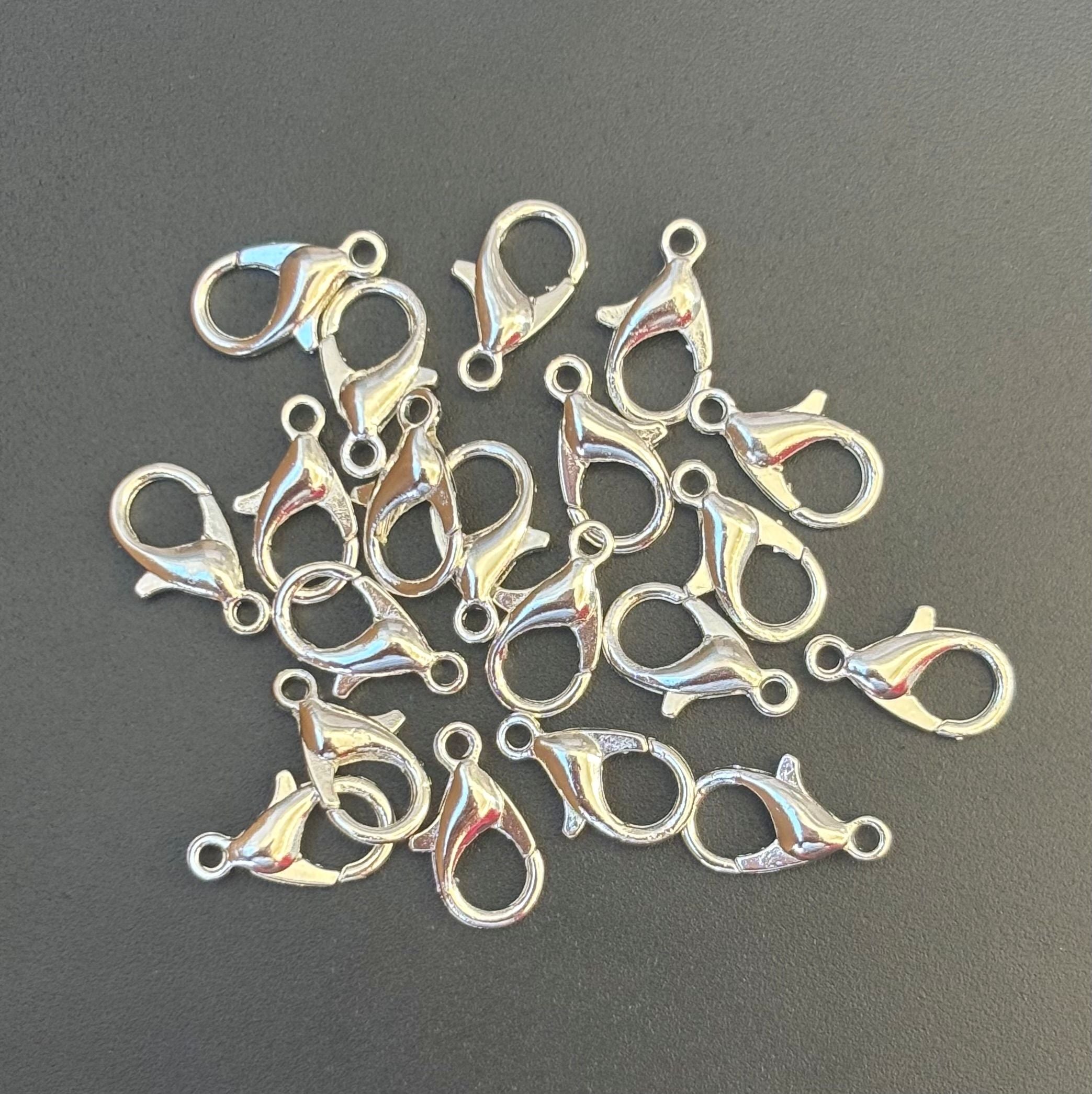 Silver Lobster Clasps - Jewelry Making Fasteners and Closures