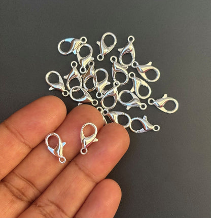 Silver Lobster Clasps - Jewelry Making Fasteners and Closures