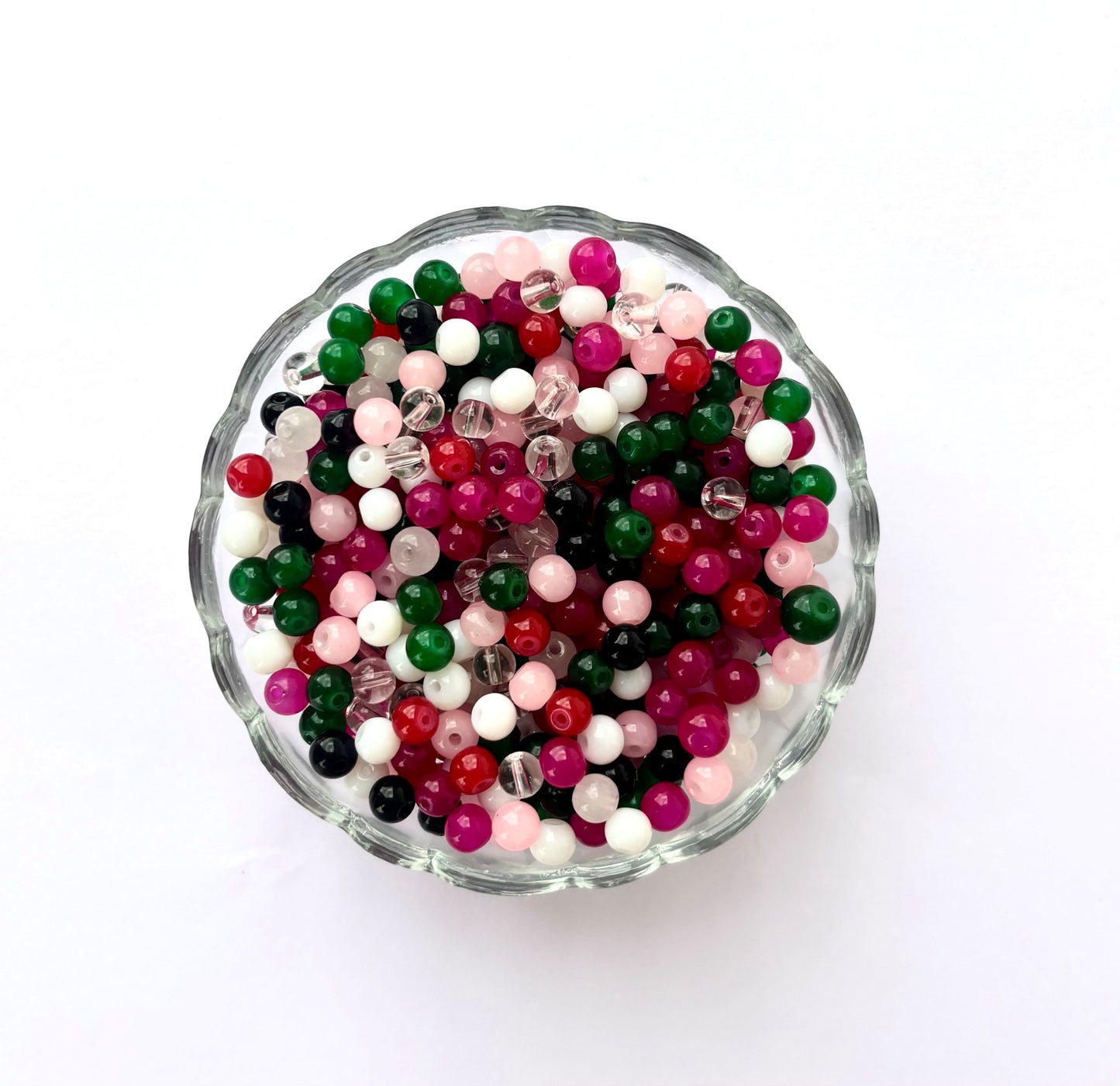 Mixed Color Round Jelly Beads 6MM