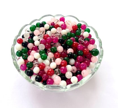 Mixed Color Round Jelly Beads 6MM