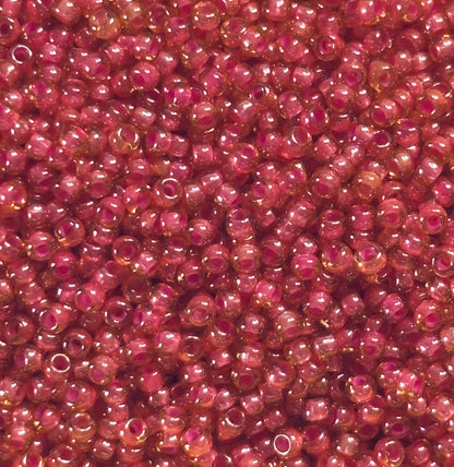 Preciosa Raspberry Seed Beads
