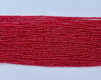 Deep Red Faceted Hydro Beads - Vibrant Gemstone Strands for Jewelry Making