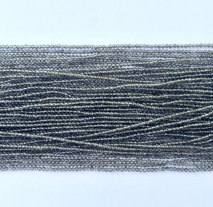 Gunmetal Grey Faceted Hydro Beads - Vibrant Gemstone Strands for Jewelry Making