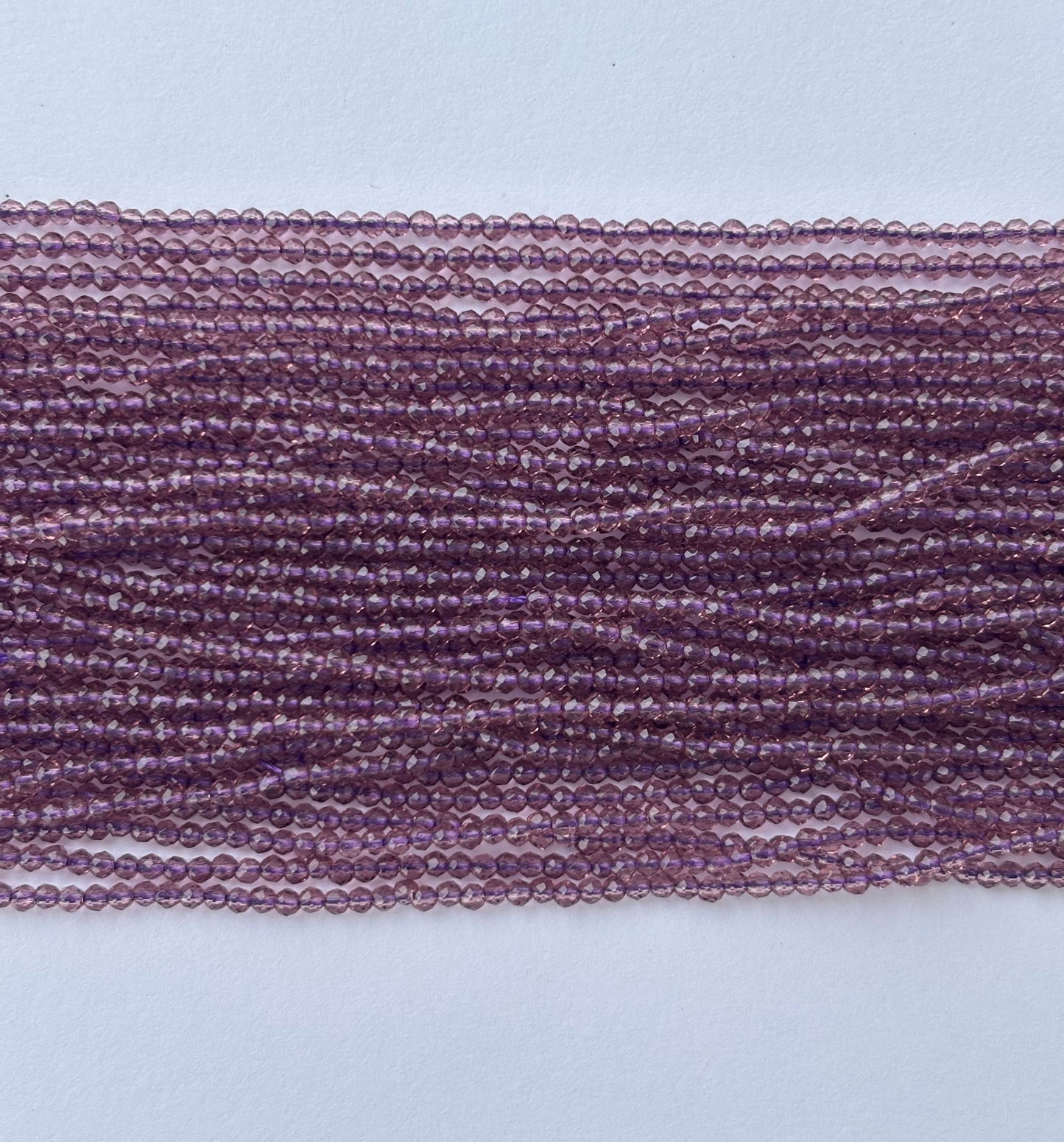 Amethyst Purple Faceted Hydro Beads - Vibrant Gemstone Strands for Jewelry Making