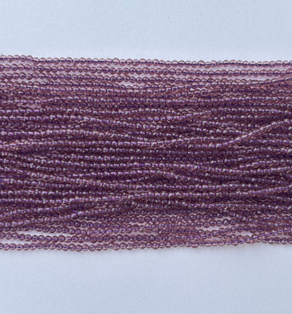 Amethyst Purple Faceted Hydro Beads - Vibrant Gemstone Strands for Jewelry Making