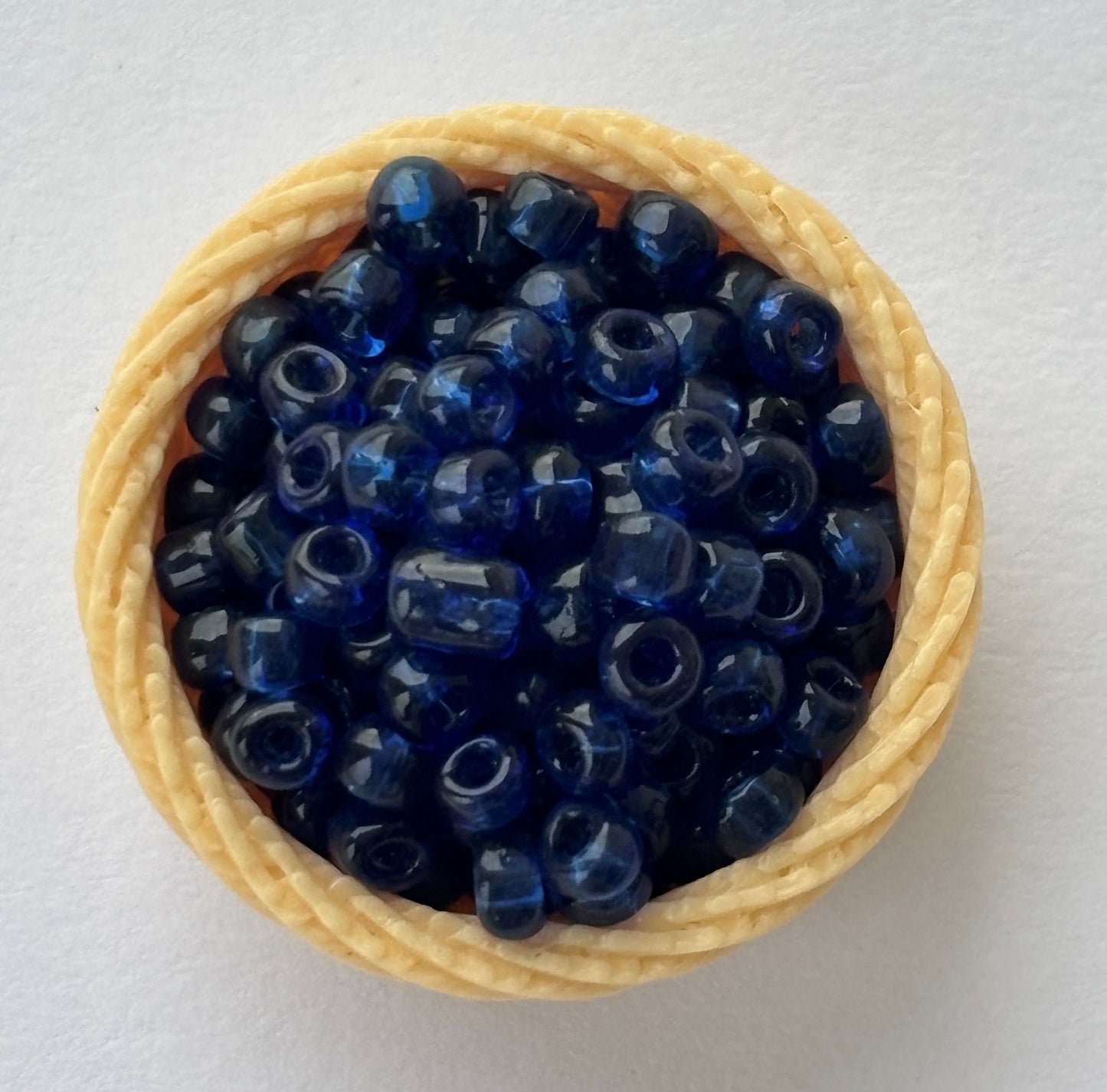 Translucent Navy Blue Indian Seed Beads