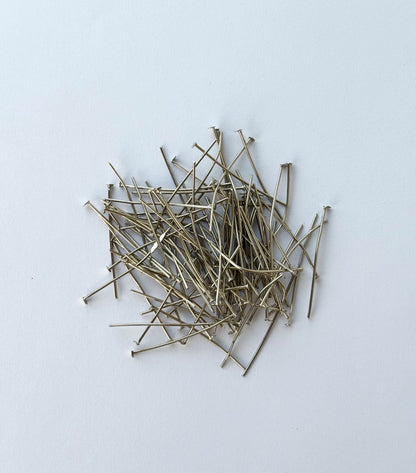 Nickel Flat Head Pins for Jewelry Making and Crafting