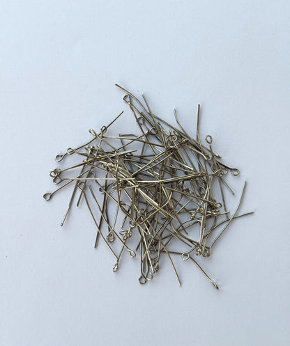 Nickel Eye Pins for Creating Jewelry Links